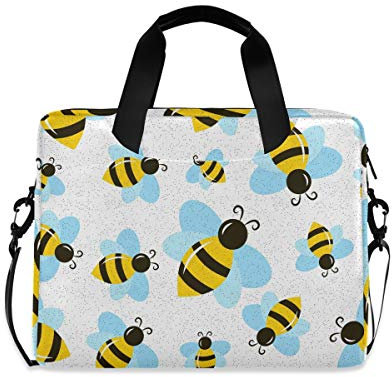 PUXUQU Anantyy Laptop Bag Cute Animal Honey Bee Laptop Case for 14-15.6 Inch Computer and Tablet Shoulder Bag Carrying Case for Work Office School