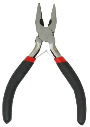 Dapetz ® Mini Combination Plier 4.5 Linemans Plier Wire Cutter Soft Grip Handle Hardened Steel Body with Chrome Plated Finish for Electrical Mechanical Jewelry Making Work