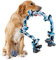BAUBOOM - Corda Resistente in Cotone Naturale con 5 Nodi + Palla Omaggio - Gioco Interattivo per Cani Grandi - Lunga e Robusta - 90x3x9 cm