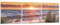 Mehrteilige Bilder auf Glas Sonne Strand Vögel Glasbild 90x30cm Wandbilder Dekoration Wohnzimmer Schlafzimmer Küche Set 3 teilige Klein Wanddeko Bild im Glas Wand Kunstdruck Art Modern GCA90x30-4727