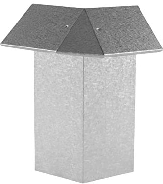 innogard S7050-003 – Eckverbinder 135 Grad Außenneck für Schneckenzaun – feuerverzinkt – Eckelement für Beeteinfassung