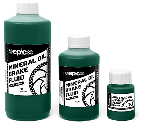 Epic Mineral Oil Brake Fluid for SRAM Disc Brakes - DB8 | High Performance Oil for Brake Bleeding | Green - 1 Litre (1L)