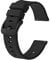 BISONSTRAP Cinturino per Orologi in Silicone, Leggeri Cinturini con Sgancio Rapido, 18mm, Nero con Fibbia Nera