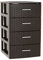 AC - Cajonera de Ordenación Modelo Rattan - 4 Niveles - Torre de almacenaje Multiusos, Organizador Auxiliar, Almacenamiento, baño - 61,5 x 36,5 x 36,5 cm - Color Wengue