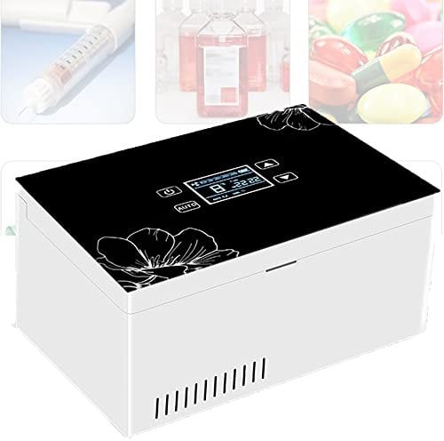 Samnuerly Caja enfriadora de insulina Mini Nevera para medicamentos Enfriador portátil USB de insulina eléctrico 0-18 Grados Enfriador de Medicina refrigerado, 2 baterías