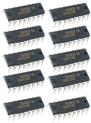 Jadeshay IC Chipsatz, 10 Stück/Los CD4051BE-Chipsatz IC-Chipsatz Hochpräzise Elektronische Komponenten