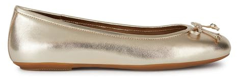 Geox Women's D Palmaria H Ballet Flat, Gold, 7.5 UK