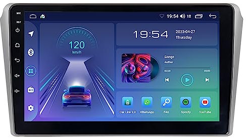 ACAVICA Android 12 Autoradio für Toyota Avensis T250 2 II 2003-2008 9 Zoll Sat Navi GPS Navigation Stereo mit Wireless Carplay Bluetooth WiFi DSP USB (für Toyota Avensis T250 2003-2008)