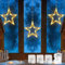 DAZZTIME LED Sterne Weihnachtsbeleuchtung,3er Beleuchtung,Weihnachten Indoor Fenster Licht Dekoration,mit 8 Modi Stecker IP44,für Weihnachten,Hochzeit,Party,Schlafzimmer,Balkon Deko