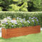 LAPOOH Jardinière Gris 240x40x45 cm Acier corten,Jardinières,Jardinieres Exterieur,Bac Jardiniere,Bac à Fleurs Extérieur,Jardinieres Balcon