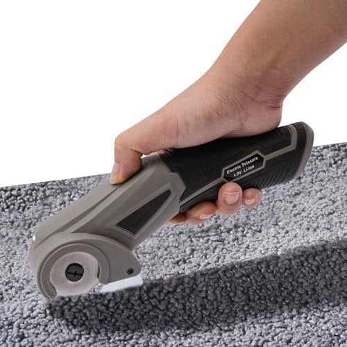 Akku Schere, Kabellose Elektrische Schere für präzise Schnitte in Stoff, Papier, Pappe, Kunststoff