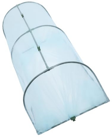 CAXUSD Transparente Pflanzen Gewächshausbögen 50x100cm Für Garten Balkon Treibhaus Mit Pp Folie Stahlgestell Wärmeisolierend Regenschutz Für Gemüse Und Blumen