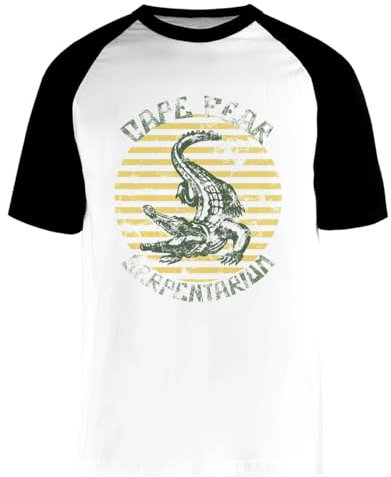 Cape Fear Serpentarium Weißes Unisex-Baseball-T-Shirt Mit Kurzen Ärmeln