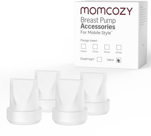 Momcozy Mobile Style | M6 Valves, Original Mobile Style| M6 Breast Pump Replacement Accessories, 4PCS