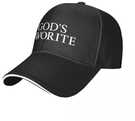 QFLLQLFF Basecap God's Favourite Cap Baseball Cap Militärmütze Mann Hut Mann Damen Geschenk