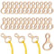 PH PandaHall 30pcs Holz Stickerei Floss Drop Thread Organizer Schlanke Fadenspulen Kürbis Form Kreuzstich Thread Bobbins für Kreuzstich Nähgarn Lagerung