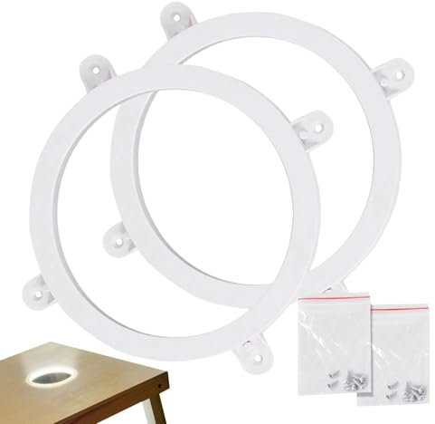 Yhsioaklo Cornhole Lights - Light Up Ring for Cornhole Sets | Anti-Glare LED Lights | Battery Powered Cornhole Board Lights | Ideal for Lawn, Garden, Backyard