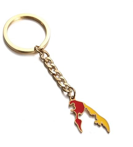 LODMLOER Schlüsselanhänger Mit Tamil-Eelam-Karte Und Flagge, Schlüsselanhänger Mit Tamil-Eelam-Karte, Tragbarer Schlüsselanhänger Im Ethnischen Stil Für Tasche, Autoschlüssel, Accessoire Für