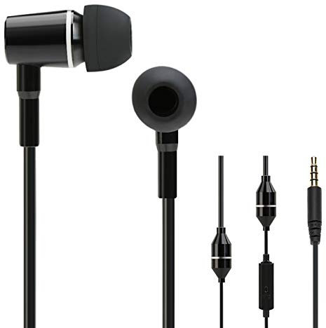 FC12 Stereo-Musik-Headset, Luftschlauch, 3,5 Mm, Anti-Strahlung, Kopfhörer, In-Ear-Kopfhörer, Strahlungsfrei, Rauschunterdrückung, Leitungssteuerung mit Mikrofon, Schwarz für