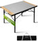 KingCamp Campingtisch klappbar Klapptisch mit Aluminiumrahmen Aufrollbare Tischplatte(102x70 cm) für 4-6 Personen Campingtisch faltbar mit Tragetasche belastbar bis 80 kg,Silber,L