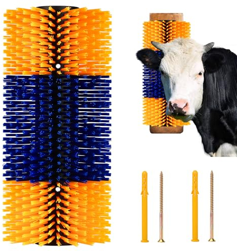 DiDiBirDi Brosse à Gratter pour Bétail, 1 Pièce, Grattoir pour Dos de Cheval, Soulage les Démangeaisons et Nettoie, Ensemble de Brosses de Massage, Grattage pour le Bétail, Semi-Circulaire pour le