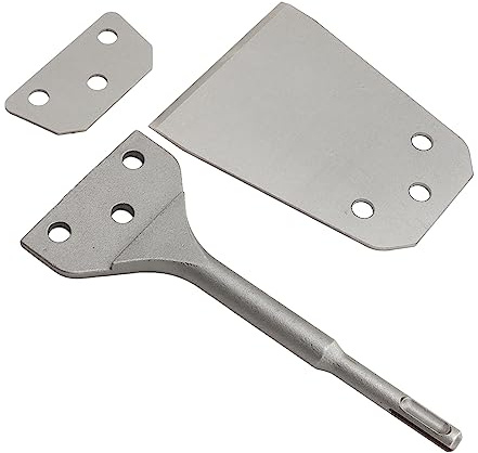 Qukaim Stahl Boden Schaber Bit 4 Zoll Bodenschaber Bit Federstahl Bodenbelag Entfernung Schaber Werkzeug mit rundem Griff für Kleber, Schwerlast, ideal für Fliesen- und Teppichentfernung