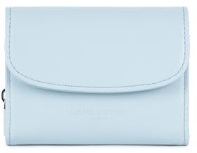 Lancaster | Paris PM - Portefeuille Cuir de Vachette Lisse Bleu fumé