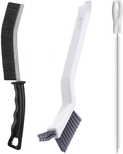 Xemnys Déboucheur d'évier, brosse de nettoyage pour crevaison, brosse à coulis, outil de débouchage flexible pour bouchon serpent pour cuisine, salle de bain, évier, carrelage, égout