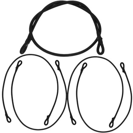 Schwarze Trampolin Bungee Seile aus Nylon und Latex