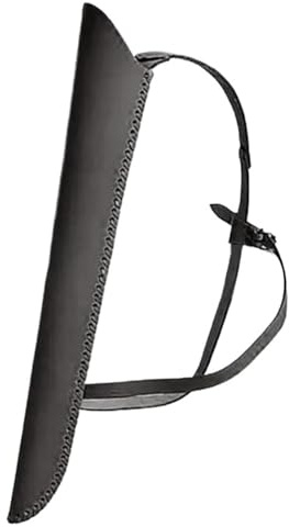AYWTIUN Köcher für Pfeile Leder Bogenschießen Schulter Rücken Köcher Pfeilhalter Köcher Tasche Requisiten für Pfeil und Bogen(Black)