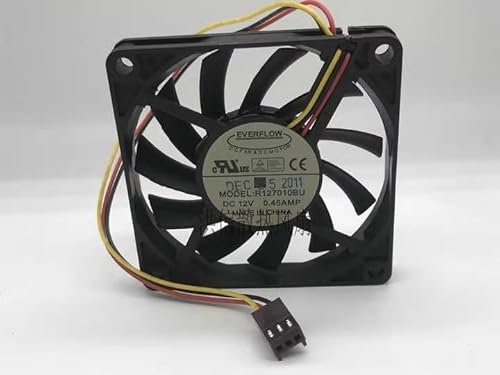 70MM PC case fan,R127010BU DC12V 0.45A 7010 3-wire ultra-thin cooling fan