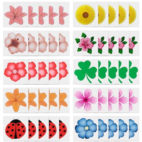 50 Stück Fenster Fliegenfalle, WD&CD Fliegenstreifen Fruchtfliegenfalle Fliegenköder für Fenster Klebrig Fenster Fliegenfalle für Drinnen Fliegen Moskito - Bunt