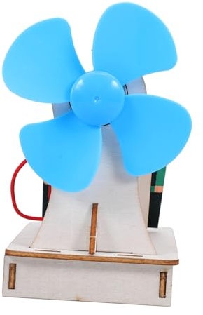 CIYODO 1 Satz DIY Solar Fan Experiment für Wissenschaftsprojekt mit Holzmaterialien Fördert die Kreativität und Verständnis für Physik Lernspielzeug für Kleine