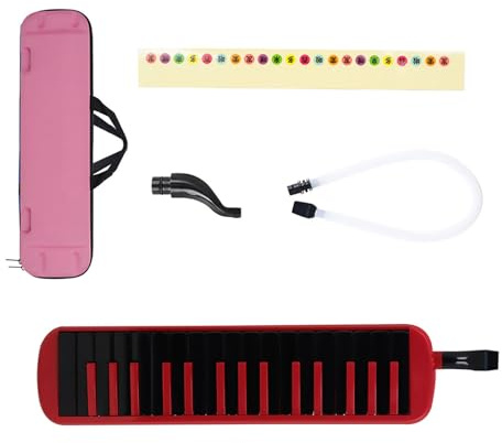 Air Piano Keyboard Sopran Melodica with Long Tube Short Mouthpieces & Carry Bag 32 Keys Instrument For Kids Air Piano Keyboard Sopran