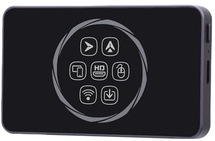 Zunate Wireless Adapter, Double WiFi Media Adapter mit Sprachassistenten und Bluetooth 5.0, Unterstützt TF Karte Dongle, OTA Update (4GB+32GB)