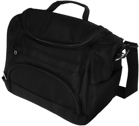 Homoyoyo Leichte Reisetasche für Friseurwerkzeuge mit Schultergurt aus Oxford Stoff Große Kapazität für Geschäftsreise und Outdoor Aktivitäten in Schwarz