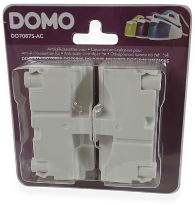 Anti-Kalk-Kassette für Dampfbügelstation, 2 Stück, kompatibel mit DOMO – Originalnummer DO7087S-AC