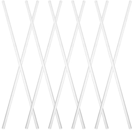 LOPUNER 10pcs Lab Stirring Rods with Rounded Ends for Beakers Glass Stirring Rods for Laboratory Mixing and Pouring Tasks and Easy to Clean