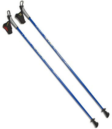 Nordic Walking Poles Custom Fit to Your Height. Quality 1-Piece Poles - 32 Lengths Non-Collapsible. #1 for Hiking, Trekking, Physical Therapy.