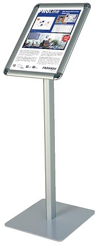 FRANKEN Porte-affiche Standard A3 portrait sur pied hauteur 1250 mm