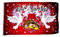 Fahne/Flagge Just Married Hochzeit Tauben 90 x 150 cm
