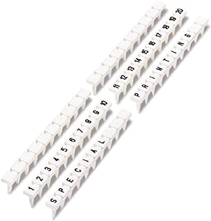 PHOENIX CONTACT BN-ZB 5.2/WH-100:UNBEDRUCKT Bezeichnungsnagel Zackband, für 5.2mm Klemmenbreite, 4mm x 4mm Schriftfeldgröße, 1000 Einzelschilder, Weiß, 100 Stück