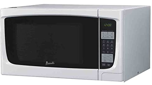 Avanti MO1450TW Microwave Oven 1000-Watts Compact with 9 Pre-Set Cooking Settings, Speed Defrost, Electronic Control Panel and Glass Turntable, 1.4 Cu.Ft., White
