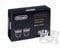 De'Longhi Bicchieri Espresso, Tazzine di Vetro a Doppia Parete, Vetro Borosilicato, Mantiene il calore, Senza condensa, Capacità 60 ml, Set di 6pz, DLSC300, Trasparente