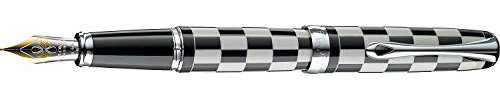 DIPLOMAT - Füllhalter Excellence A Plus Rome schwarz-weiß 14 kt - Schick und elegant - Lange Lebensdauer - Schwarz und weiß - 5 Jahre Garantie