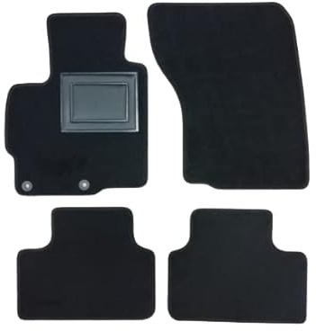 4 Tappetini Auto in Moquette Nero Su Misura per Mitsubishi ASX dal 2010 OFFICINEMILANO. 2 Anteriori+2 Posteriori. Sistema di Fissaggio Compatibile con l'Originale.