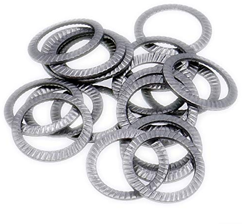 Rondella di bloccaggio M14 (14 mm) (serrata), in acciaio inox (A2) (confezione da 20)