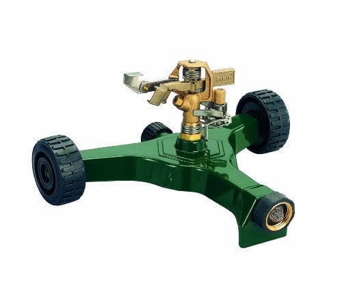 Orbit 3 Pack Impact Impulse Lawn Sprinkler on Aluminum Wheel Base - Waters Yard, 56186N