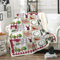 WONGS BEDDING Weihnachts Kuscheldecke 150x200 Sherpa Decke Roter Elch Fleecedecke Reversibel Sofadecke Couchdecke weiche warm Wohndecke als Christmas Geschenk für Sofa Bett