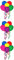 ONCEX 3 Stück Niedliche Luftballons Party Clowns Patches Mode Kinder Cartoon Patch bestickte Applikation Abzeichen zum Aufbügeln oder Aufnähen Emblem DIY Zubehör für Kinder und Erwachsene